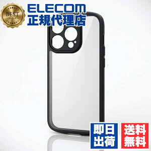 y2Zbgz GR PM-A23CTSLFCKBK iPhone 15 Pro p TOUGH SLIM LITE t[J[ Ɍ iPhone15 3 6.1 C` nCubh P[X Jo[ ^tXCg wʃNA Ɍی ubN ELECOM 