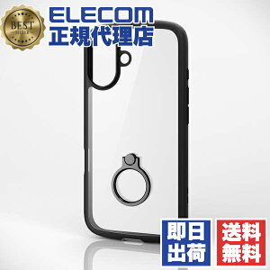 y2Zbgz GR PM-A24ATSLFCRBK iPhone 16 P[X nCubh Ռz y ^ JYی݌v Xgbvz[t Ot X^h@\t dx5H TOUGH SLIM LITE ubN ELECOM 