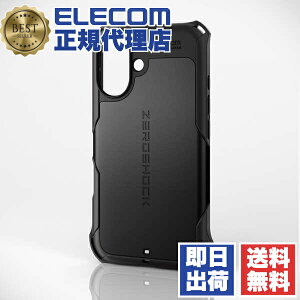 【2個セット】 エレコム PM-A24AZEROBK iPhone 16 ケース ハイブリッド 衝撃吸収 カメラレンズ保護設計 ストラップホール付 フィルム付 ZEROSHOCK ブラック ELECOM 送料無料