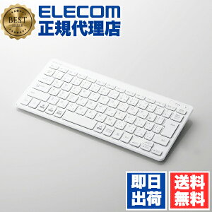 y5Zbgz GR TK-FBP100WH CX ~j L[{[h ^ Bluetooth zCg Windows11 Ή ELECOM 6Jۏ eL[Ȃ ~jL[{[h e[N RpNg p^Ot p\R