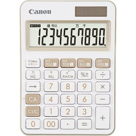 キャノン LS-105WUC-IV 電卓 10桁 カラフル電卓 ミニ卓上サイズ W税機能搭載 抗菌仕様 計算機 キヤノン Canon