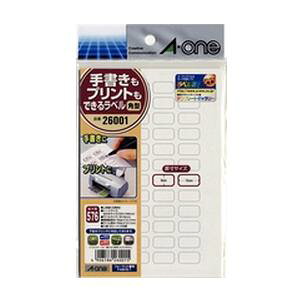 【3個セット】 エーワン 26001 手書きもプリントもできるラベル ( はがきサイズ / 角型48面 / 15mm×8mm / 12シート )