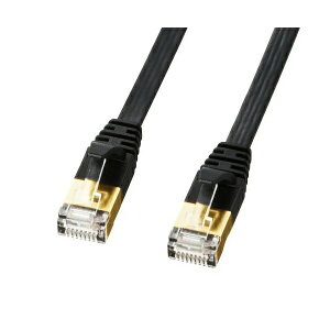 �T�����T�v���C CAT7�E���g���t���b�gLAN�P�[�u�� (1m�A�u���b�N) KB-FLU7-01BK ��������