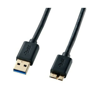 �T�����T�v���C USB3.0�}�C�N���P�[�u�� (A-MicroB) 1m KU30-AMC10BK USB3.0�P�[�u���iA-microB�E�u���b�N�E1m�EUSB IF�F�؃^�C�v�j ��������