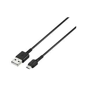 �o�b�t�@���[ USB microB�P�[�u�� �X���� 2.0m �u���b�N BSMPCMB120BK ��������