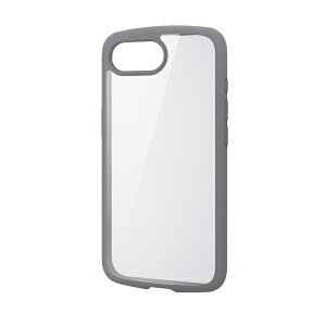 �y���K�㗝�X�z �G���R�� PM-A25STSLFCGY iPhone 16e �n�C�u���b�h�P�[�X TOUGH SLIM LITE �t���[���J���[ �w�ʃN���A �X�g���b�v�V�[�g�t�� �O���[