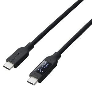 �y���K�㗝�X�z �G���R�� MPA-CCW10BK USB Type-C to Type-C�P�[�u�� �V���R�� �d�̓f�B�X�v���C�t USB Power Delivery�Ή� �ő�240W 1.0m �u���b�N