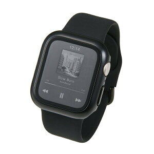�G���R�� Apple Watch SE3 SE2 �K���X�ی�P�[�X AW-25EFCGPBK �u���b�N ELECOM �t���J�o�[ �w��h�~ ���� ��p�P�[�X