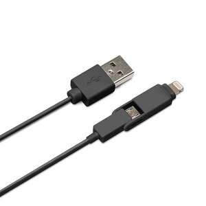 Apple�F�� iphone �[�d �P�[�u�� 1m Lightning + microUSB �c�C���R�l�N�^ ���C�g�j���O�P�[�u�� MFi�F�� �f����� �}���[�d �[�d�P�[�u�� �[�d�� �}�C�N��USB �A�C�t�H�� iPhone�P�[�u�� iPhoneSE iPhoneXR iPh