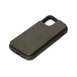 �y2�Z�b�g�z PGA PG-20FPU03BK iPhone12 mini�p �^�t�o�b�N�t���b�v�P�[�X Premium Style �u���b�N