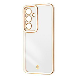 Galaxy S24 TPU�\�t�g�P�[�X �����݌v ���^���b�N LUSTANT/�z���C�g/�S�[���h