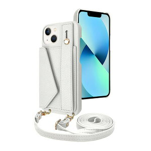 shizukawill iPhone13 �P�[�X �J�o�[ �V�����_�[�P�[�X �A�C�t�@���f5 �X�g���[�g���[�h iPhone13 �X�m�[�z���C�g APIP13IF51WH �V�Y�J�E�B��