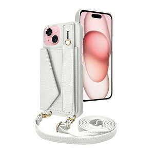 shizukawill iPhone15 �P�[�X �J�o�[ �V�����_�[�P�[�X �A�C�t�@���f5 �X�g���[�g���[�h iPhone15 �X�m�[�z���C�g APIP15IF51WH �V�Y�J�E�B��