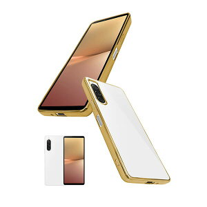 shizukawill Xperia 10 V �T�C�h���b�L���H TPU �N���A�P�[�X Xperia 10 V �S�[���h×�N���A SOX10M5CLGD �V�Y�J�E�B��
