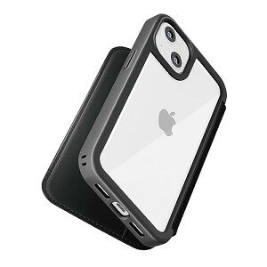 �y10�Z�b�g�z PGA PG-23AGF01BK iPhone15 �K���X�t���b�v�P�[�X Premium Style �u���b�N PG23AGF01BK