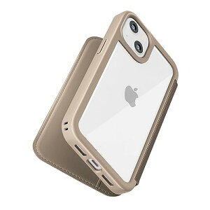 �y2�Z�b�g�z PGA PG-23AGF02BE iPhone15 �K���X�t���b�v�P�[�X Premium Style �x�[�W�� PG23AGF02BE