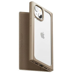 �y2�Z�b�g�z PGA PG-23AGF07BR iPhone15 �K���X�t���b�v�P�[�X �X�N�G�A�f�U�C�� Premium Style �u���E�� PG23AGF07BR