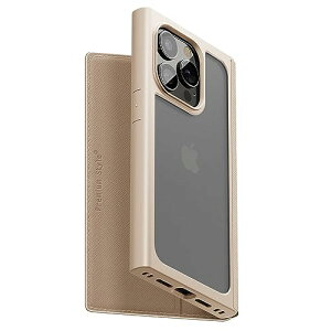 PGA PG-23BGF06BE iPhone15Pro �K���X�t���b�v�P�[�X �X�N�G�A�f�U�C�� Premium Style �x�[�W�� PG23BGF06BE