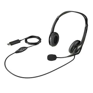 �o�b�t�@���[ BSHSHUS310BK PC�w�b�h�Z�b�g USB �m�C�Y�L�����Z�����O�}�C�N���� �u���b�N �����w�b�h�o���h BUFFALO ��������