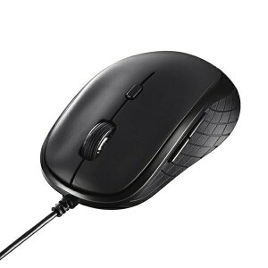 �o�b�t�@���[ BSMBU310BK �}�E�X Chrome/Mac/Windows11�Ή� �u���b�N BlueLED /�L�� /5�{�^�� /USB
