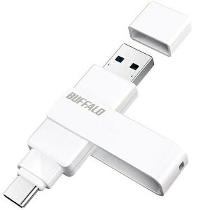 �o�b�t�@���[ RUF3-ACR32G-WH USB3.2 Gen1 �Ή� Type-A/ C���Ή� ��]��USB�������[ 32GB �z���C�g �p�\�R�����Ӌ@�� USB�������[ USB�t���b�V���������[ USB������ USB�t���b�V�������� USB ������