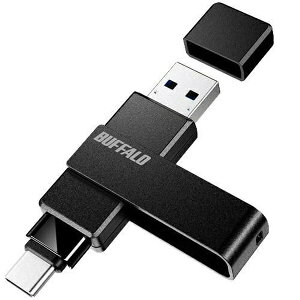 �o�b�t�@���[ RUF3-ACR128G-BK RUF3ACR128GBK USB 3.2 Gen1 Type-C Type-A���Ή� ��]��USB�������[ 128GB Win Mac �X�}�z�Ή� �u���b�N