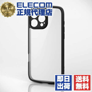 �y3�Z�b�g�z �G���R�� PM-A24DTSLFCKBK iPhone 16 Pro Max �P�[�X �n�C�u���b�h �J�o�[ �Ռ��z�� �y�� ���^ �J���������Y�ی�݌v �X�g���b�v�z�[���t �d�x5H TOUGH SLIM LITE �Ɍ��ی� �u���b�N ��������