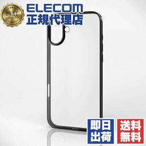 �G���R�� iPhone �P�[�X Plus �\�t�g PM-A24BUCTMBK �u���b�N TPU ���^ ELECOM PMA24BUCTMBK �J�����ی� �Ռ��z�� �t�H�� �J�o�[
