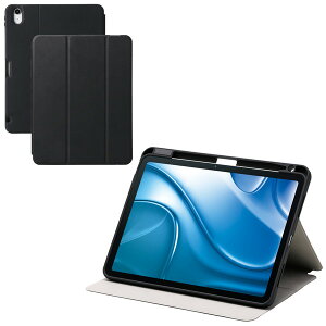 �y���K�㗝�X�z �G���R�� TB-A25MSABK iPad Air �P�[�X 11�C���` ( M3 / M2 ) 10.9�C���` ��5���� ��4���� �}�O�l�b�g���t���b�v �J�o�[ Apple Pencil���[ �t���[�A���O�� �X�^���h �y�� �u���b�N