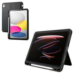 �y���K�㗝�X�z �G���R�� TB-A25RUCSTBK iPad �P�[�X 11�C���` ( A16 ) / 10.9�C���` ��10���� �\�t�g �J�o�[ Apple Pencil���[ �X�^���h�@�\�t�� �u���b�N