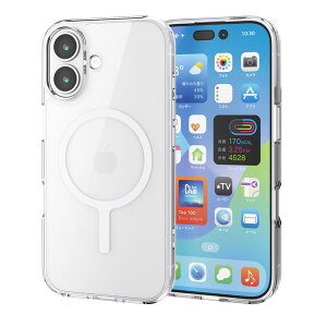 �G���R�� iPhone �P�[�X MAGKEEP PM-A25AMAG02WH �z���C�g ���͑Ή� ELECOM ���C�����X�[�d�Ή� �Ռ��z�� �}�O�l�b�g �n�C�u���b�h �J�o�[