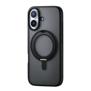 �y���K�㗝�X�z �G���R�� PM-A25AMAGSTBK iPhone 17 �P�[�X �n�C�u���b�h �Ռ��z�� MAGKEEP ���͋z�����C�����X�[�d�Ή� 360�x��]�X�^���h�t �u���b�N