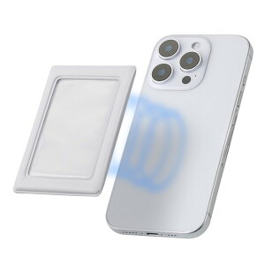 �G���R�� �`�F�L instax mini �}�O�l�b�g�t�H�g�t���[�� IC-PCMGWH �z���C�g MagSafe�Ή� ELECOM ICPCMGWH �}�O�l�b�g�z�� ���E�ȒP �ʐ^���[ �t�H�g�t���[�� �A�N�Z�T��
