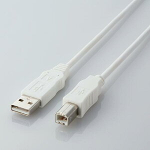 �y5�Z�b�g�z �G���R�� USB2-ECO15WH USB�P�[�u�� RoHS�w�ߏ��� (A�]B) 1.5m �z���C�g ELECOM �z�� �P�[�u�� �v�����^ �p�\�R�����Ӌ@�� �c�C�X�g�y�A�P�[�u�� �ȈՃp�b�P�[�W ��������