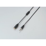 エレコム EHP-TVE0130BK TV用ボリューム付ヘッドホン延長コード 3.0m ブラック