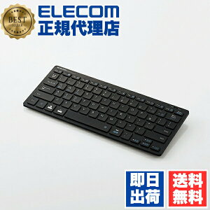 �y���K�㗝�X�z �G���R�� TK-FBP102BK ���C�����X �~�j �L�[�{�[�h Bluetooth 3.0 �y��×���^ Windows Android Mac iOS�Ή� �u���b�N Windows11 �Ή� ELECOM 6�J���ۏ� �y�� �e���L�[�Ȃ� �m�[�g�p�\�R�� �~�j�L�[
