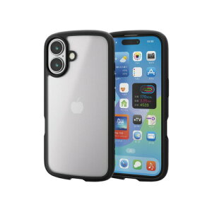 �y10�Z�b�g�z �G���R�� PM-A24ATSLFCSBK iPhone 16 TOUGH SLIM LITE �n�C�u���b�h�P�[�X �V���L�[�N���A