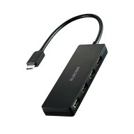 エレコム U2HC-H040BK USB2.0ハブ Type-C 4ポート Windows・mac対応 ブラック