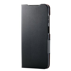 �G���R�� PM-G253PLFUBK Galaxy A25 5G ( SC-53F ) �P�[�X ���U�[ �J�o�[ �蒠�^ �}�O�l�b�g �Ռ��z�� �X�^���h�@�\�t �u���b�N