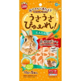 【3個セット】 マルカン うさうさぴゅーれにんじん 10g×5本 うさぎ・ハムスター・モルモットなど の小動物 ML-189 W110xD20xH210 MARUKAN ウサギ用フード うさうさぴゅーれ 小動物用品 ペットフード 毛玉ケア ハムスター ペット用品 安心素材