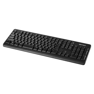 �y3�Z�b�g�z BUFFALO BSKBW120BK ����2.4GHz �e���L�[�t���L�[�{�[�h ���{��z�� �u���b�N