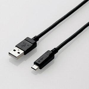 �y10�Z�b�g�z ELECOM�i�G���R���j MPA-AMB2U20BK 2A�Ή�microUSB�P�[�u�� 2m �u���b�N