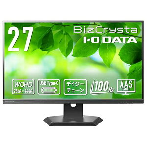 �A�C�I�[ �t���f�B�X�v���C LCD-CQ271SA-F 27�C���` WQHD HDMI USB Type-C DisplayPort���� �u���b�N IODATA LCD CQ271SA �X�s�[�J�[ �h�b�L���O �X�e�[�V���� BizCrysta �f�[�^