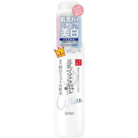 サナ なめらか本舗 薬用美白ミスト化粧水 薬用美白 正規品 常盤薬品工業 予防 ニキビ 美白 ミスト 無香料 豆乳イソフラボン ミスト化粧水 豆乳イソフラボン含有 スキンケア 安心 肌荒れ 豆乳 無鉱物油 化粧水 日本製 薬用 うるおい 美白化粧水