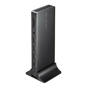 �T�����T�v���C USB-CVDK16 �h�b�L���O�X�e�[�V���� HDMI2�� 2��ʏo�͑Ή� USB-C�ڑ� �c�^�X�^���h�t�� 4K/60Hz�Ή� USB PD65W 10Gbps �[�d�A�_�v�^�t�� �A���~��