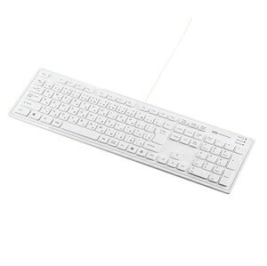 �T�����T�v���C �X�����L�[�{�[�h �z���C�g SKB-SL16W �L�[�{�[�h �����܂ł����삵�₷���A�C�\���[�V�����L�[ ���^�����u�����L�[ USB�ڑ� ��������