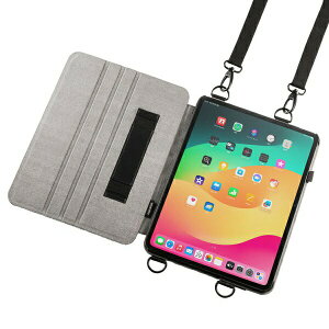 �T�����T�v���C PDA-IPAD2012BK iPad Pro 13�C���` M4/2024�p�X�^���h �x���g�t���P�[�X ASNPDA-IPAD2012BK �X�}�[�g�t�H�� �^�u���b�g �g�ѓd�b iPad�P�[�X