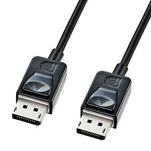 �y2�Z�b�g�z �T�����T�v���C DisplayPort�P�[�u��2m KC-DP2K DisplayPort�P�[�u�� ( �X�����^�C�v�E2m�E�u���b�N ) ���܂Ƃ߃Z�b�g ��������