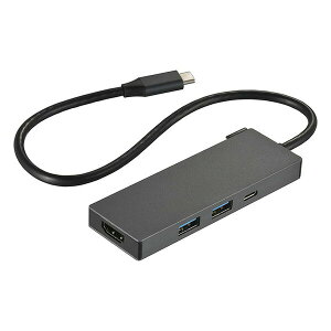 �I�[���d�@ PC-SHMPC11-H Type-C�}���`�A�_�v�^�[ (HDMI 1.4×1�AUSB3.2Gen1×2�AUSB Type-C×1/30cm�P�[�u��/�A���~�{�f�B) �A���~�{�f�B �ϊ��A�_�v�^�[ �I�[��
