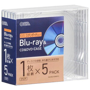 �I�[���d�@ OA-RCD10M5P-C BD/DVD/CD�P�[�X (����10mm�X�^���_�[�h�^�C�v/5��) �P�[�X �X�^���_�[�h�^�C�v �N���A